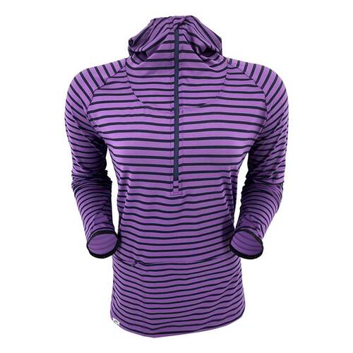 Corbeaux Women's Seeker Hoody - Plum Stripe