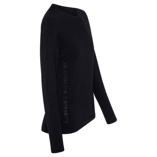 Le Bent Women's Le Base 260 Midweight Crew - Core Black