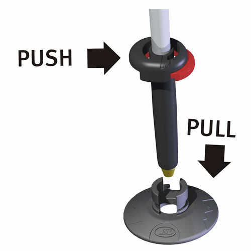 TSL Connect Carbon 5 Trekking Pole - Push & Pull Basket System