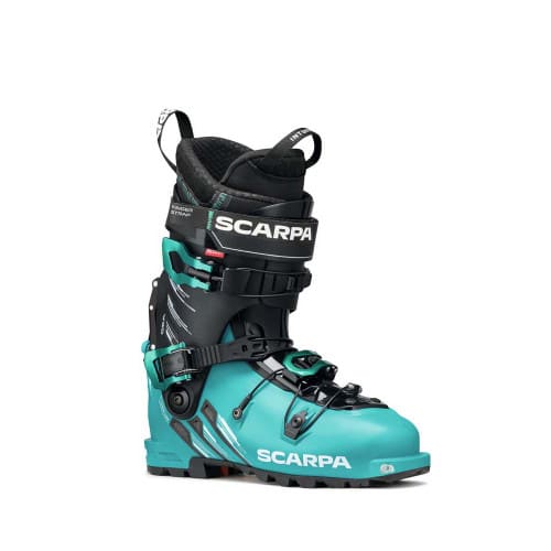 SCARPA Women's Gea Alpine Touring Ski Boot - Emerald/Black - Angle