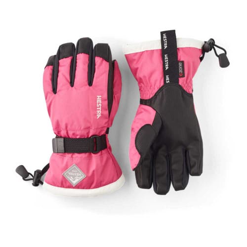 Hestra Kids' Gauntlet CZone Jr. Glove - Fuscia/Ivory