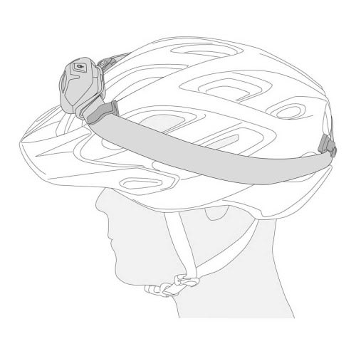 Petzl UNI ADAPT - Light Attached (Diagram)