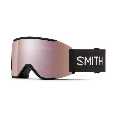 Smith Squad MAG Goggles - Black || ChromaPop Everyday Rose Gold Mirror