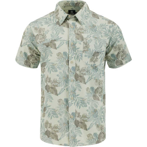 Wild Child Button Up Shirt -Mist/Night Forest