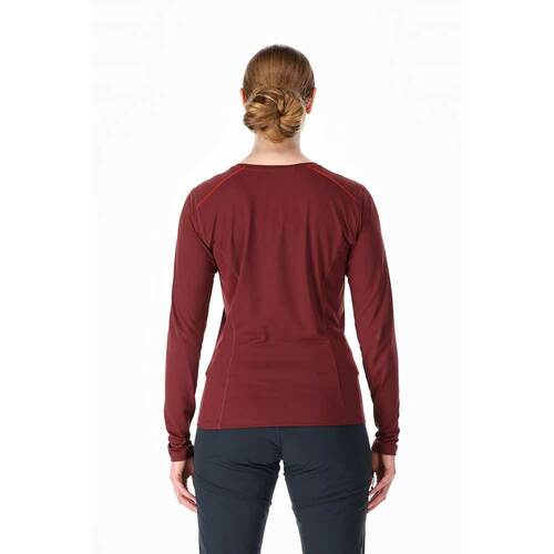 Rab Women's Force Long Sleeve Tee - On Model (Back)