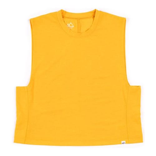 Wild Rye Keller Crop Tank Jersey - Golden Yellow