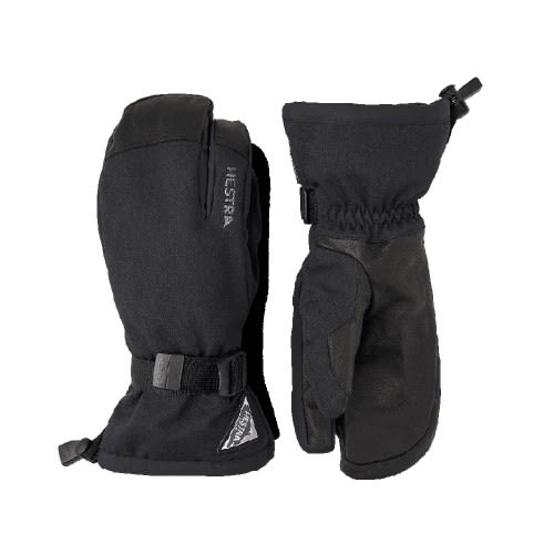 Hestra Powder Gauntlet 3 Finger Glove - Black