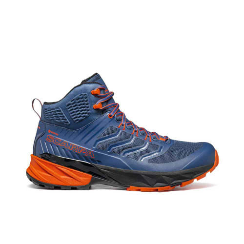 SCARPA Men's Rush Mid GTX Hiking Boot - Blue/Fiesta