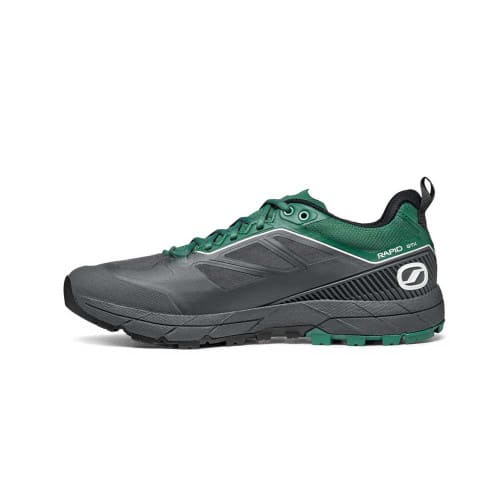 SCARPA Men's Rapid GTX Approach Shoe - Anthracity/Alpine Green - Side