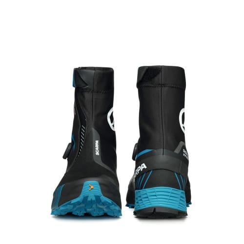 SCARPA Ribelle Run Kalibra G Trail Running Shoe  - Black/Azure - Front/Back