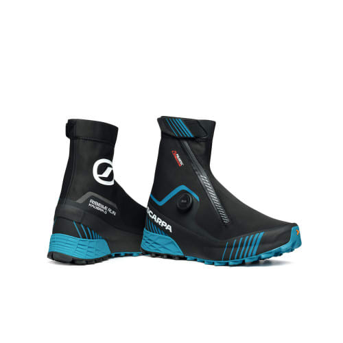 SCARPA Ribelle Run Kalibra G Trail Running Shoe  - Black/Azure - Pair