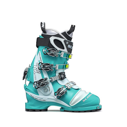 SCARPA Women's TX Pro Telemark Ski Boot - Emerald/Ice Blue - Main