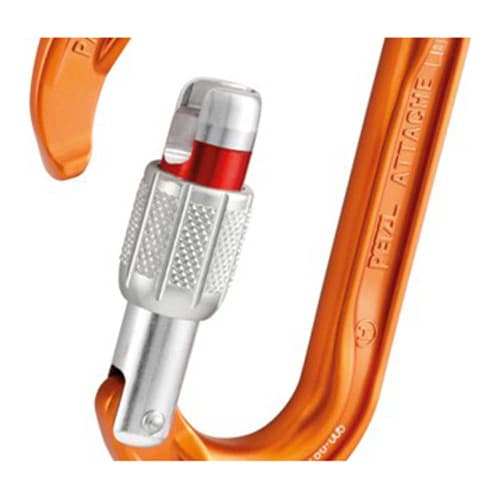 Petzl ATTACHE SCREW-LOCK Carabiner - Open Gate