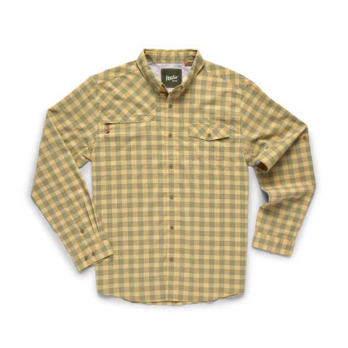 Matagorda Long Sleeve Shirt - Palaka Plaid : Seaweed