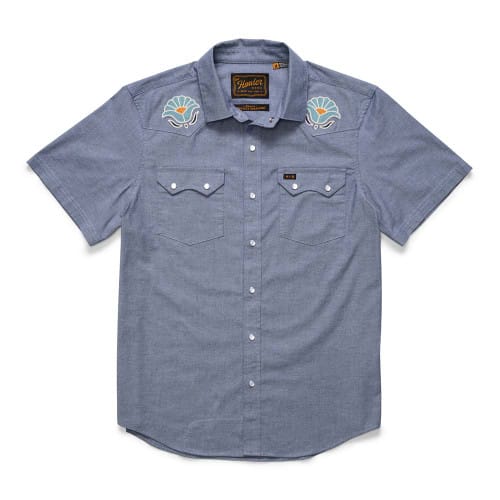 Howler Brothers Crosscut Deluxe Shortsleeve - Fresh Blooms : Indigo