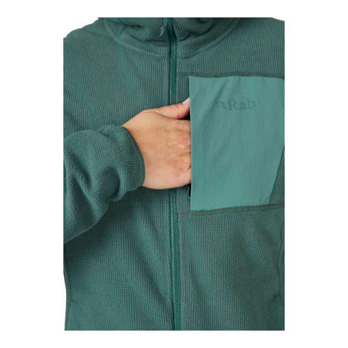 Rab Tecton Hoody - Green Slate - Pocket