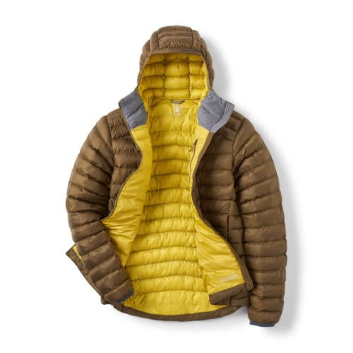 Rab Cirrus Alpine Jacket - Oak - Unzipped