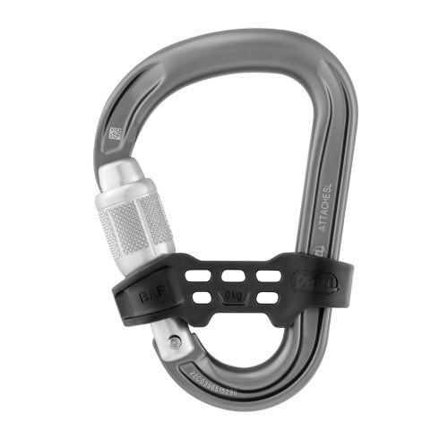 Petzl ATTACHE SCREW-LOCK Carabiner - Gray