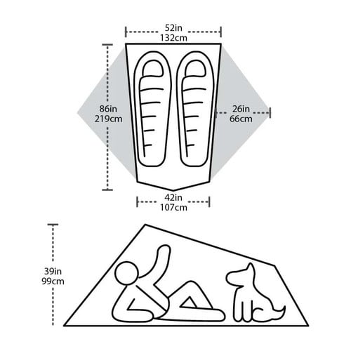 Big Agnes Tiger Wall 2 Platinum - Diagram