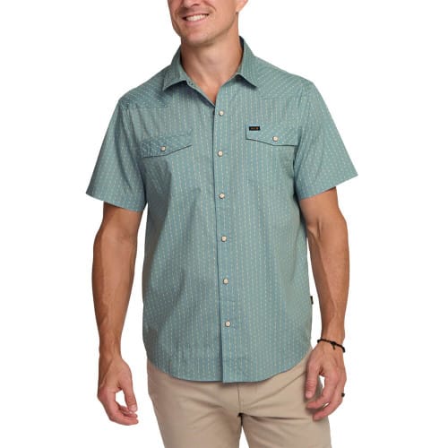 Howler Brothers H Bar B Snapshirt - Power Lines : Smoke Blue