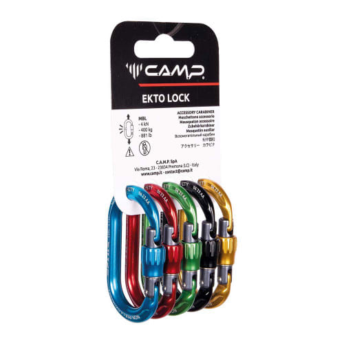 CAMP USA EKTO Lock Rack Pack Accessory Carabiner - 5-Pack - Main