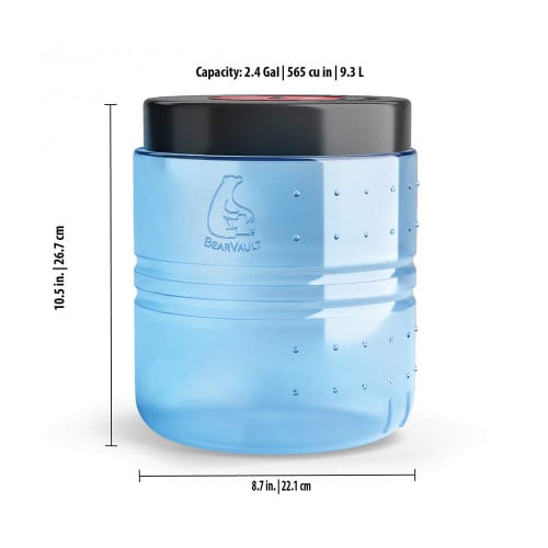 BearVault BV475-Trek Bear Canister - Dimension