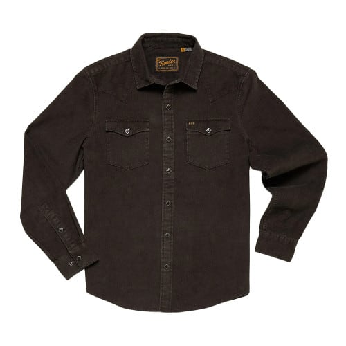 Howler Brothers Banning Corduroy Snapshirt - Antique Black