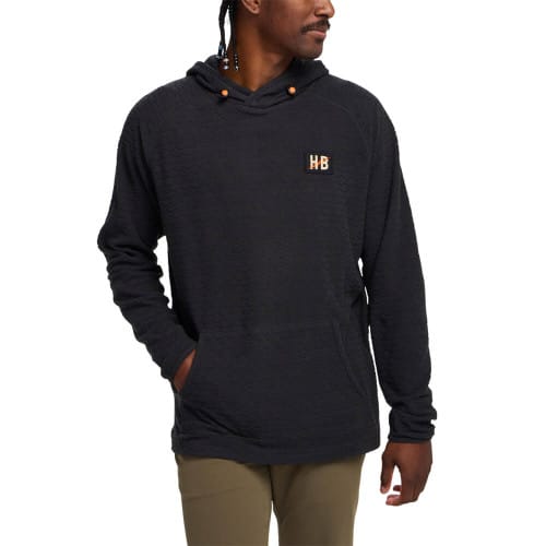 Howler Brothers Palo Duro Fleece Hoody - Mountain Grid : Antique Black