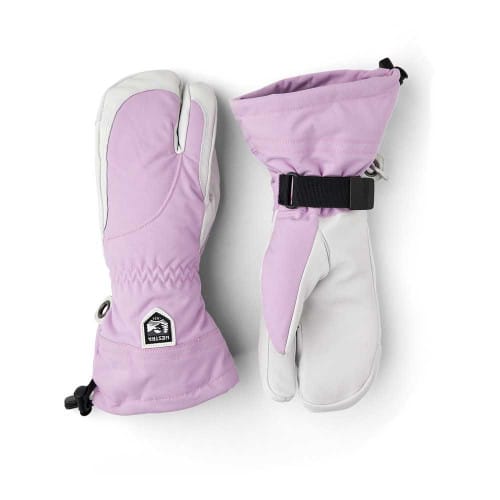 Hestra Women's Heli 3 Finger Glove - Syringa/Offwhite