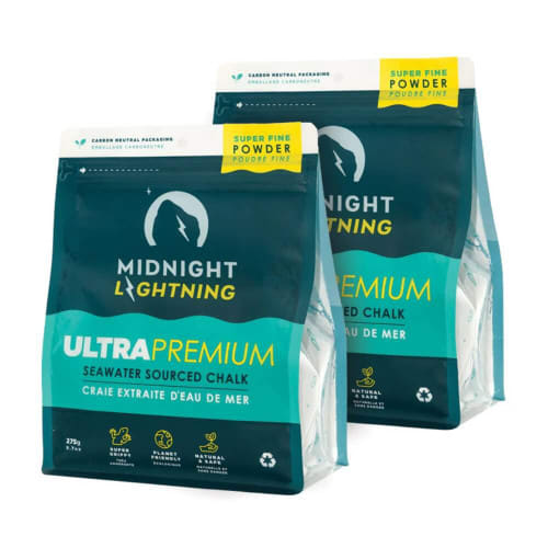 Midnight Lightning Seawater-Sourced Climbing Chalk - 2 Pack Powder