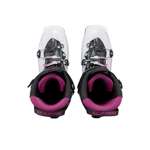 SCARPA Women's Gea RS Alpine Touring Ski Boot - White/Black/Rouge - Top