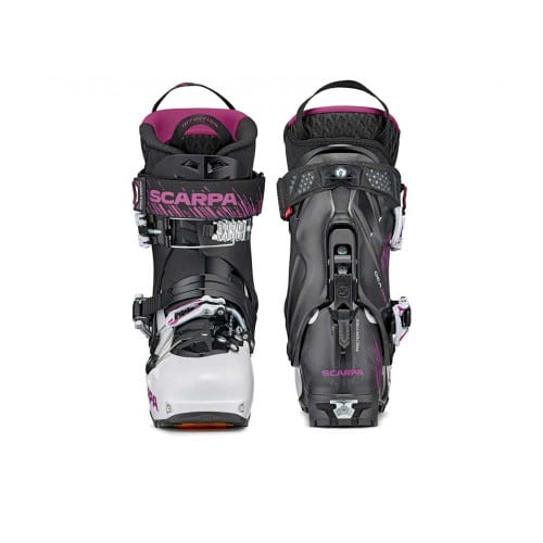 SCARPA Women's Gea RS Alpine Touring Ski Boot - White/Black/Rouge - Front/Side
