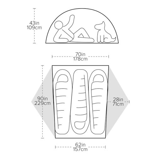 Big Agnes Copper Spur UL3 mtnGLO Tent