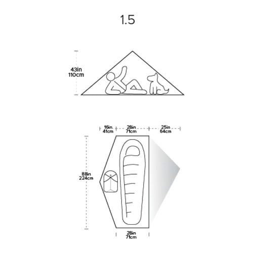 Big Agnes String Ridge VST 1.5 Tent - Chart