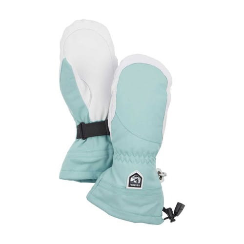 Hestra Women's Heli Mitt - Mint/Off White