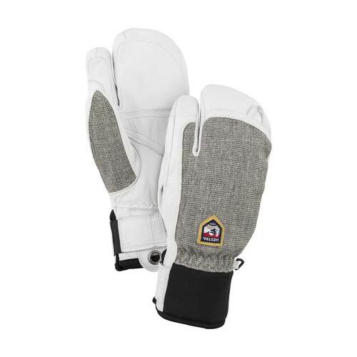 Hestra Army Leather Patrol 3 Finger Glove - Light Grey