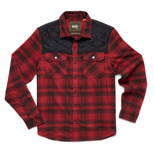 Howler Brothers Quintana Quilted Flannel - Brick Red