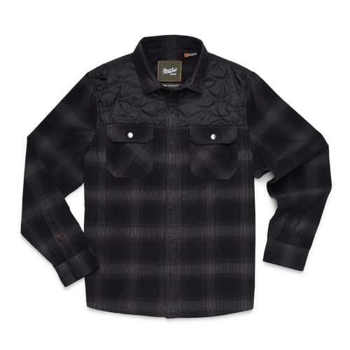 Howler Brothers Quintana Quilted Flannel - Emmett Plaid : Nightshade