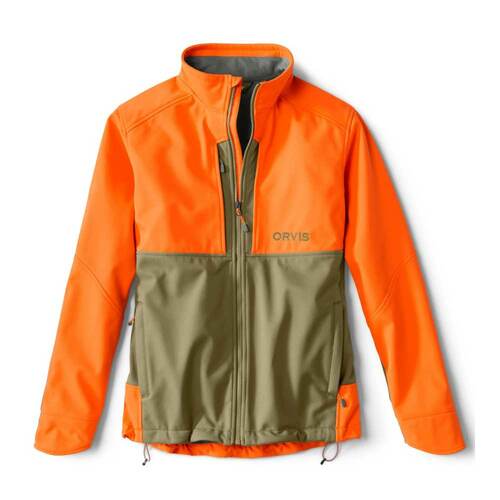 Orvis Upland Hunting Softshell Jacket - Tan/Blaze