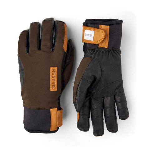 Hestra Ergo Grip Active Wool Terry 5 Finger - Dark forest / Black