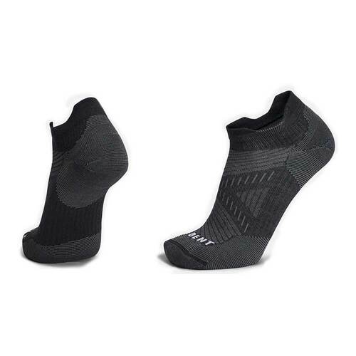 Le Bent Light Micro Tab Running Sock - Black