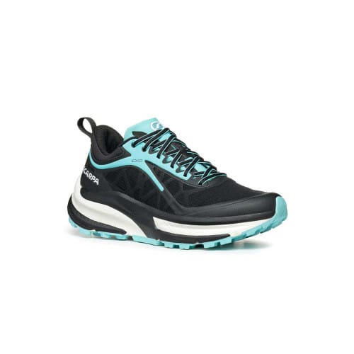 SCARPA Women's Golden Gate ATR GTX Running Shoe - Black/Aruba Blue - Main