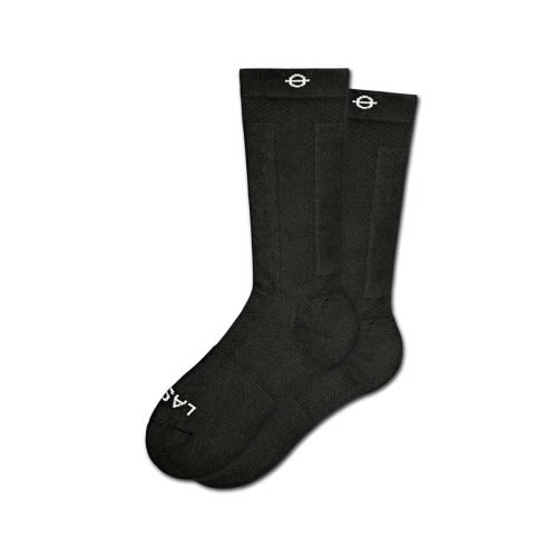 Lasso Performance Compression Crew Sock - Black