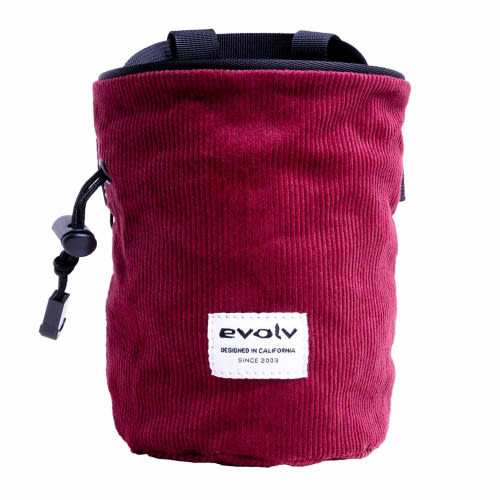 Evolv Corduroy Climbing Chalk Bag - Ruby