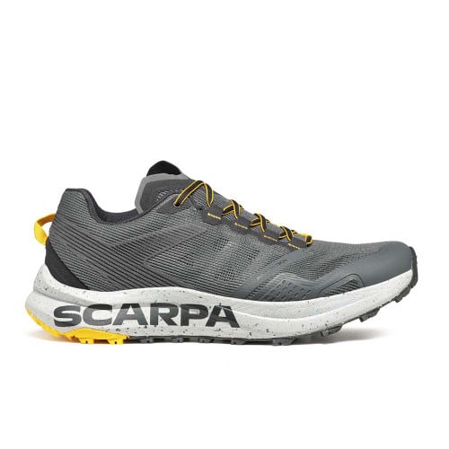 Men's Spin Planet Trail Running Shoe - Anthracite/Saffron