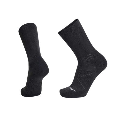 Le Bent Full Cushioning Crew Hiking Sock - Black