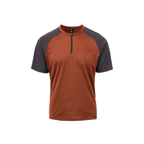 Nash 1/4 Zip - Cinnamon/Black