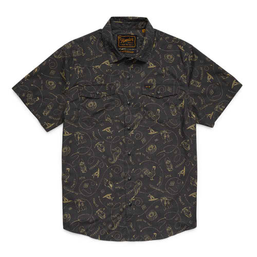 H Bar B Snapshirt - Sea Rodeo : Antique Black