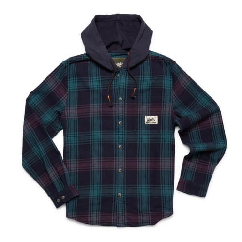 Howler Brothers Salvo Hooded Flannel - Midnight