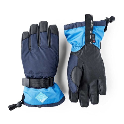 Hestra Kids' Gauntlet CZone Jr. Glove - Dark Navy/Sky Blue